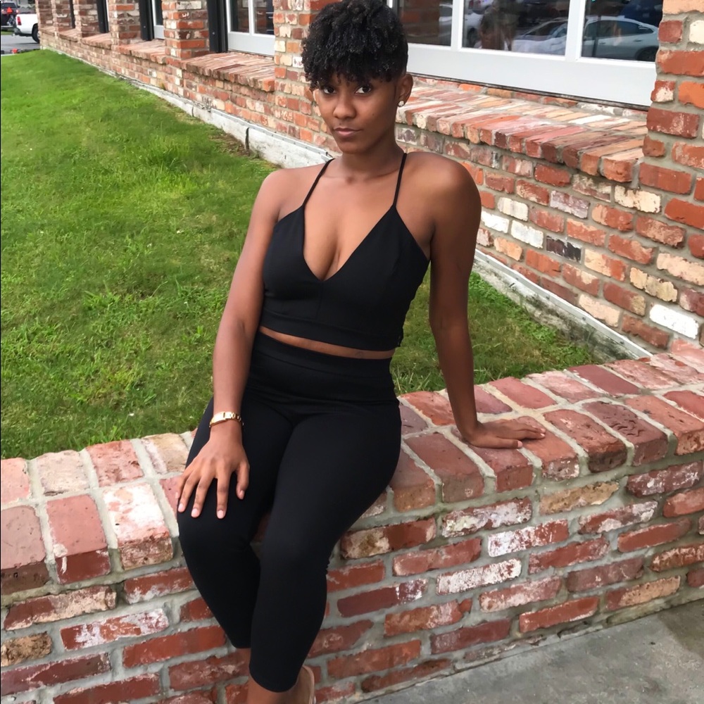 Black Believe Me Two Piece Set